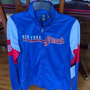 NFL Team Apparel Royal Blue New York Giants Track Jacket
